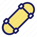 skateboard, transportation