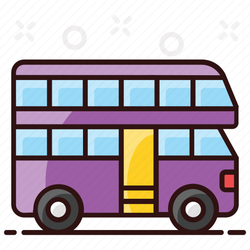 Bus, double, double decker, london bus, motorcoach, omnibus, passenger bus icon - Download on Iconfinder