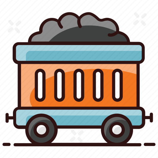 Cart, coal cart, coal container, handcart, mining, mining cart, pushcart icon - Download on Iconfinder