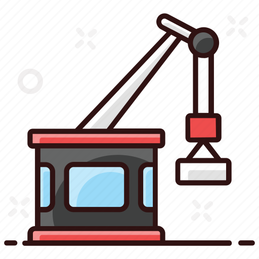 Construction crane, excavator, industrial, lifting, machine, port carne, renovation icon - Download on Iconfinder