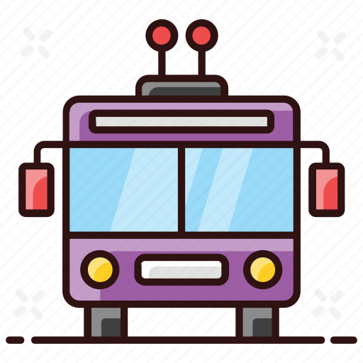 Cable bus, electric bus, tramcar, tramway, trolleybus icon - Download on Iconfinder