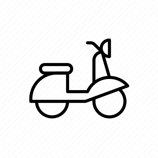 Bike, motorbike, scooter, transport, transportation, vehicle icon - Download on Iconfinder