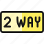 way, road, sign 