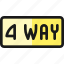 road, sign, way 
