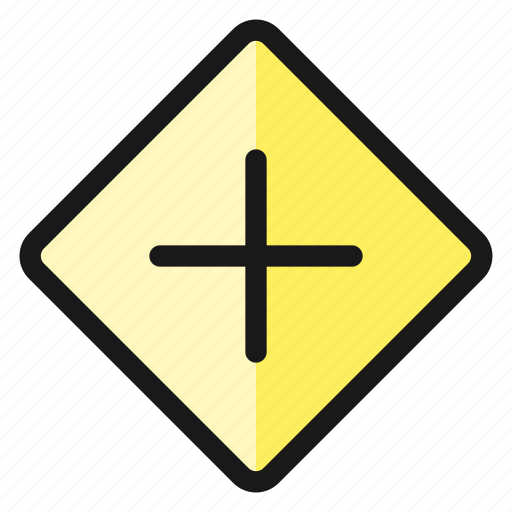 Crossroad, sign, road icon - Download on Iconfinder