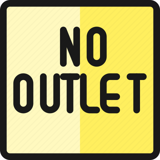 Road, sign, no, outlet icon - Download on Iconfinder
