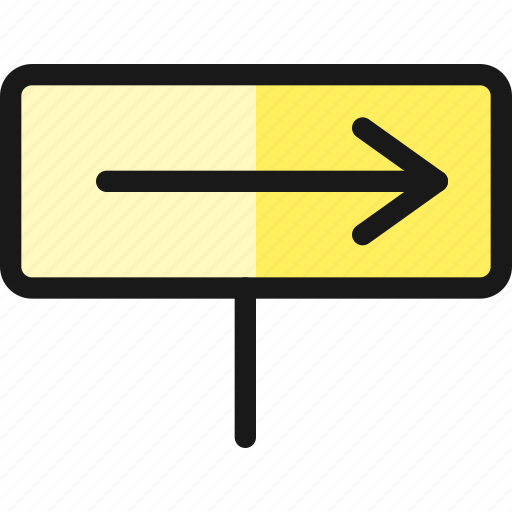 Road, sign, oneway, right icon - Download on Iconfinder