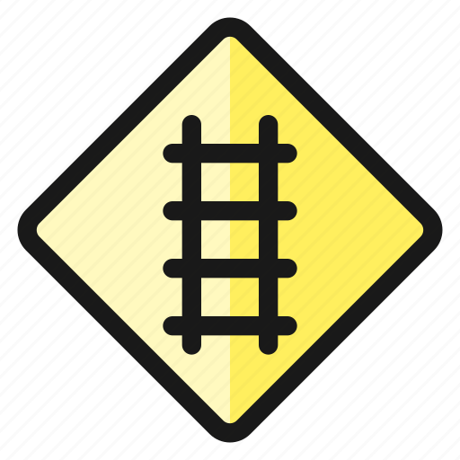 Road, sign, railway, ahead icon - Download on Iconfinder