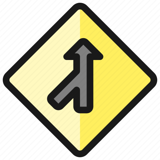 Left, sign, angle, side, road icon - Download on Iconfinder