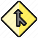 right, road, sign, angle, side
