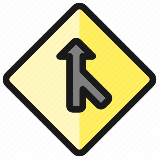 Right, road, sign, angle, side icon - Download on Iconfinder