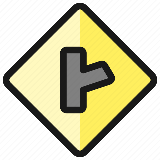 Road, right, angle, side, sign icon - Download on Iconfinder
