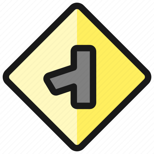 Road, sign, side, left icon - Download on Iconfinder