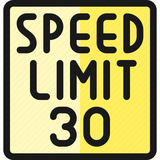 Speed, sign, limit, road icon - Download on Iconfinder