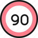road, sign, speed, limit