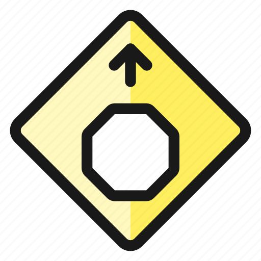 Road, sign, stop, arrow icon - Download on Iconfinder