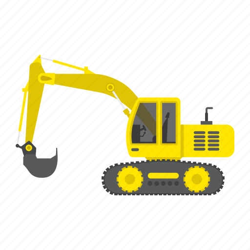 Construction, digger, excavator, machine, transport, transportation, vehicle icon - Download on Iconfinder