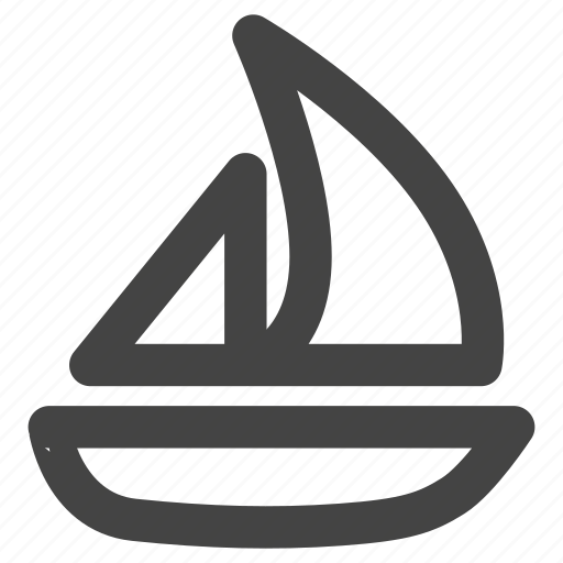 Boat, marine, sail, sailboat, sailing, transportation, yacht icon - Download on Iconfinder