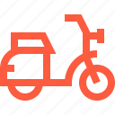 bike, motorbike, scooter, transport, travel, trip, vehicle