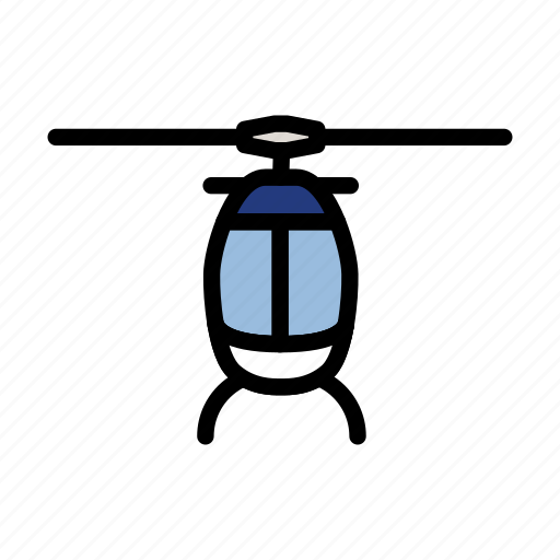 Helicopter, flight, transportation, air, transport, lineart, aviation icon - Download on Iconfinder