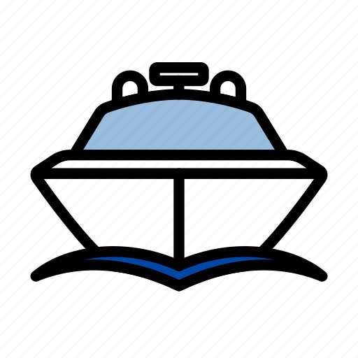 Yacht, boat, motor, transportation, marine, lineart, transport icon - Download on Iconfinder