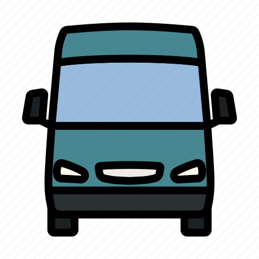 Truck, delivery, van, car, vehicle, lineart, transportation icon - Download on Iconfinder