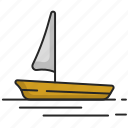 boat, sailing, fisherman, ship, voyage