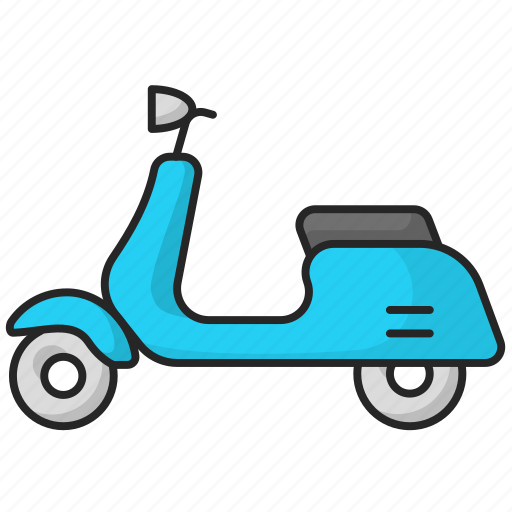 Motorcycle, vespa, scooter, vehicle, transportation icon - Download on Iconfinder