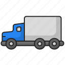 truck, delivery, transportation, container, logistic