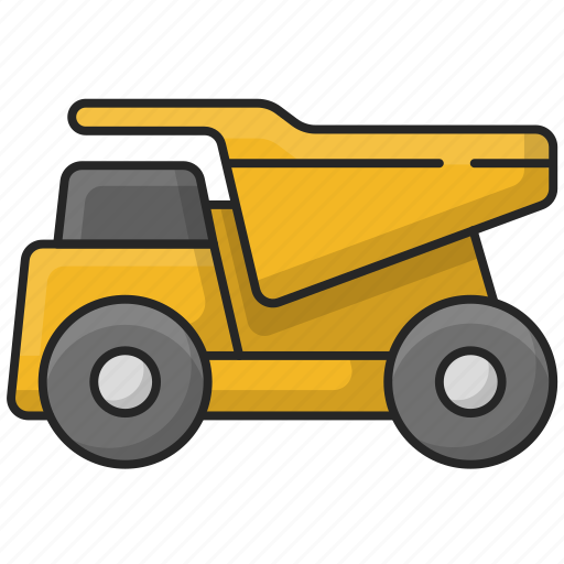 Truck, sand, transport, transportation, vehicle, construction icon - Download on Iconfinder