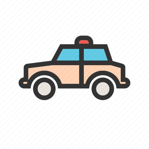 Automobile, car, police, police man, siren, transport, vehicle icon - Download on Iconfinder