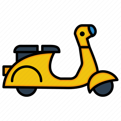 Delivery, scooter, transport, vespa icon - Download on Iconfinder
