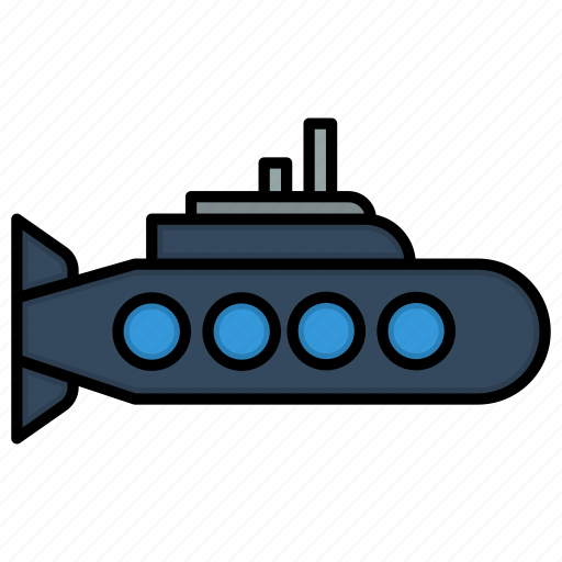 Submarine, transport, travel, underwater icon - Download on Iconfinder