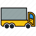 box truck, cargo, transport, truck