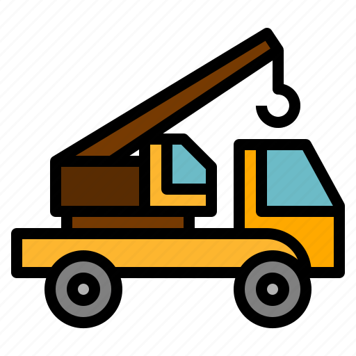 Crane, transportation, truck icon - Download on Iconfinder