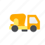 car, drive, mixer truck, transport, transportation, truck 