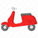scooter, motorcycle, vespa, vehicle, transportation