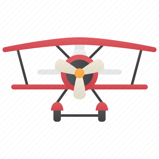 Aircraft, biplane, propeller, transport, vintage icon - Download on Iconfinder