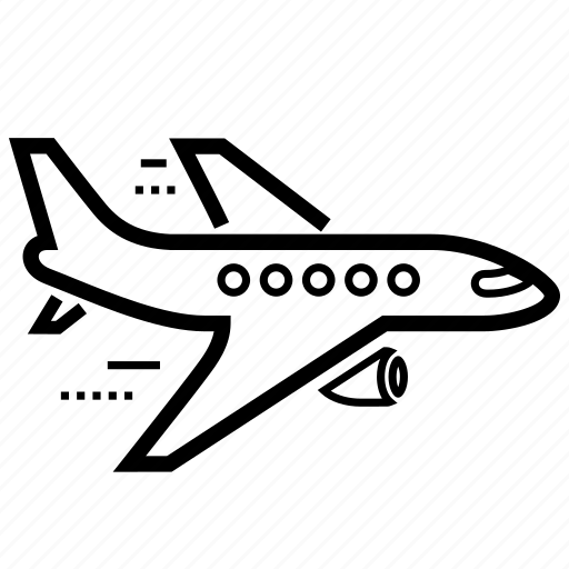 Aircraft, airplane, airport, flight, fly, plane, transportation icon - Download on Iconfinder