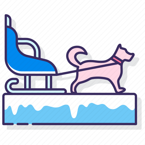 Dog, ice, sled icon - Download on Iconfinder on Iconfinder