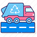 garbage, transport, trash, truck