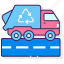 garbage, transport, trash, truck 