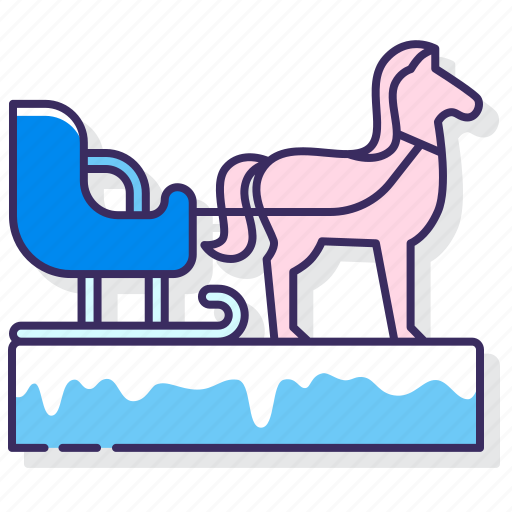 Horse, ice, sled icon - Download on Iconfinder on Iconfinder