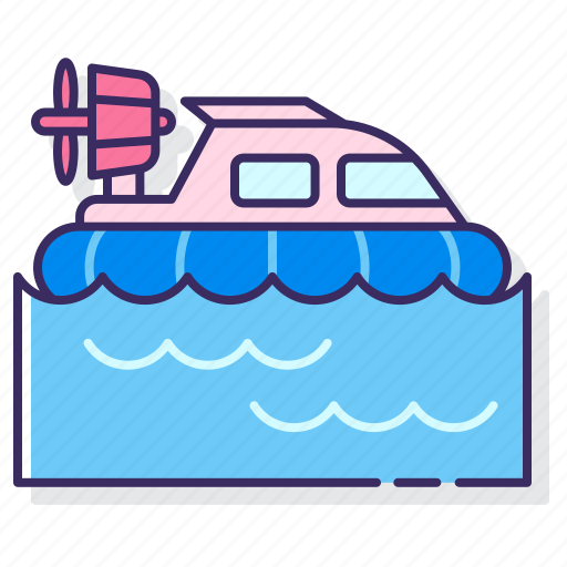 Hovercraft, transport, water icon - Download on Iconfinder