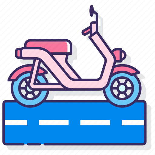 Land, moped, motorcycle, transport icon - Download on Iconfinder