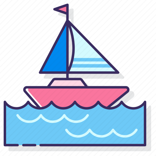 Boat, sail, sea icon - Download on Iconfinder on Iconfinder