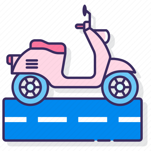 Land, motorcycle, scooter, vehicle icon - Download on Iconfinder