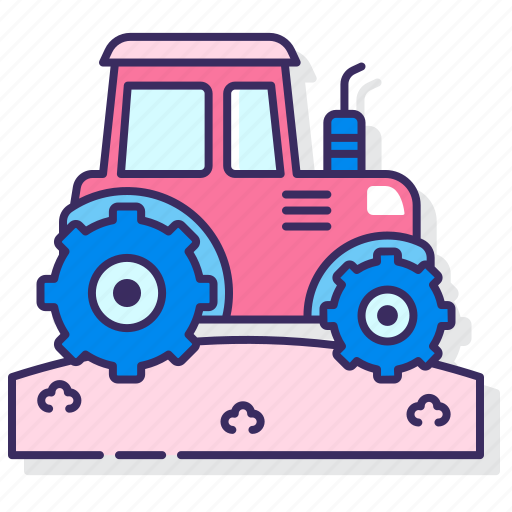 Farm, tractor, vehicle, work icon - Download on Iconfinder
