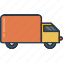 transportation, truck, box, delivery, package, transport, vehicle 
