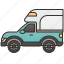 box, delivery, trailer, truck, van 